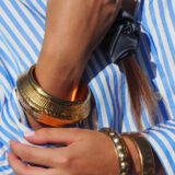 Bracelet Karpaz martele gold Alvana Swimwear