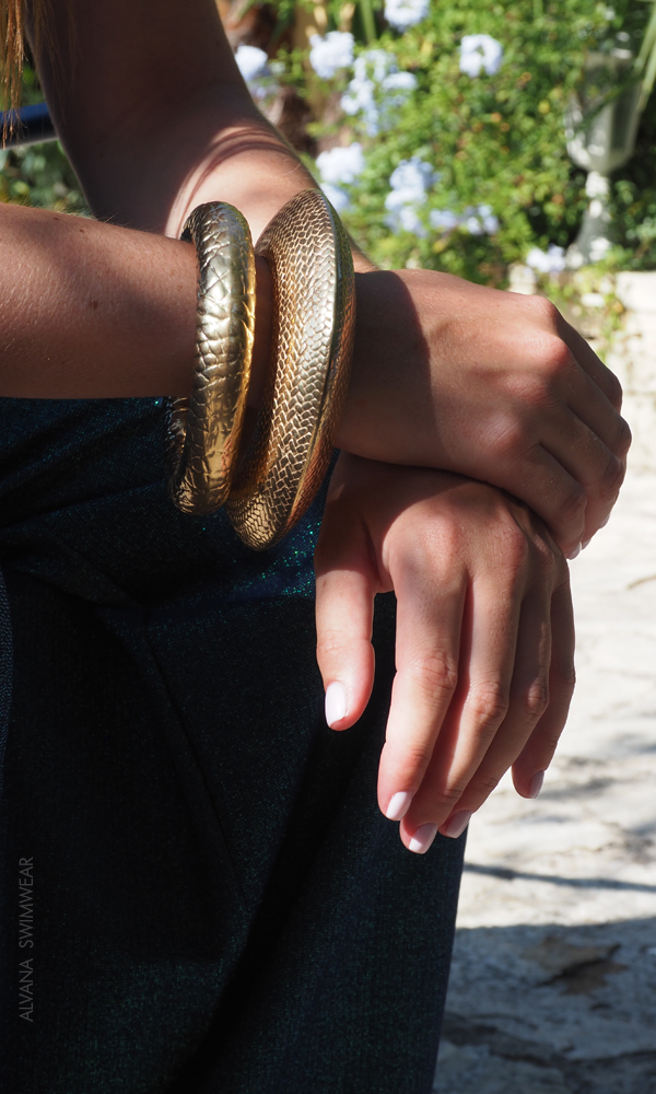 Bracelet Kelp et Squamé gold Alvana Swimwear