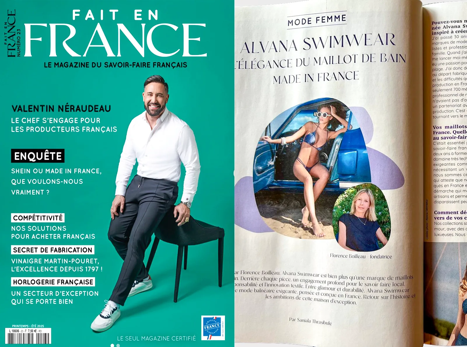 Alvana Swimwear, un article dans le Magazine Fait en France Mag